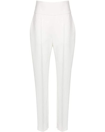 Alexandre Vauthier Slim-fit Crepe Trousers - White