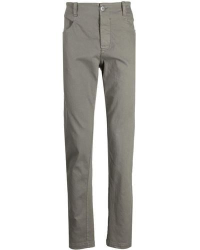 Transit Mid-rise Slim-cut Trousers - Grey