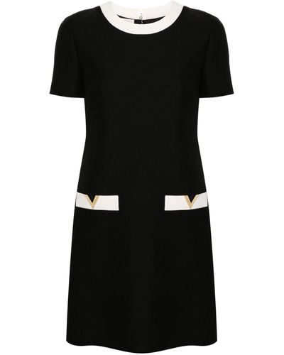 Valentino Garavani Mini-jurk Met Pavé Detail - Zwart