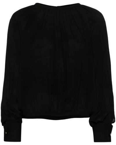 Max Mara Narvel Silk Blouse - Black