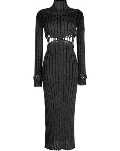 Dion Lee X Braid Reflective Dress - Black