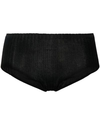a. roege hove Ribbed Knitted Briefs - Black
