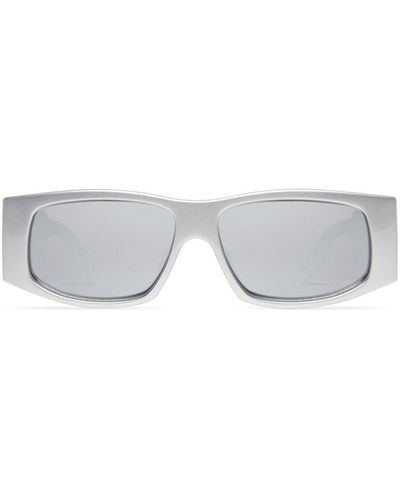 Balenciaga Logo-print Sunglasses - Gray