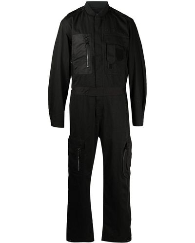 DIESEL P-devo Vintage-effect Jumpsuit - Black