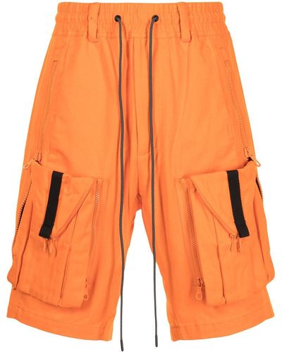 Mostly Heard Rarely Seen Bermudas cargo Zipoff - Naranja