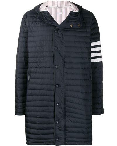 Thom Browne 4-bar Padded Coat - Blue