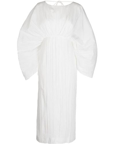 Acler Midi-jurk Met Open Rug - Wit