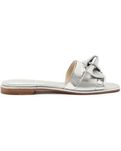 Alexandre Birman Claquettes Maxi Clarita en cuir - Blanc