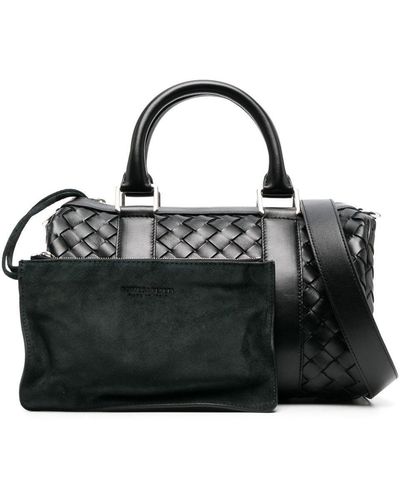 Bottega Veneta Mini Intrecciato Duffle Bag - Black