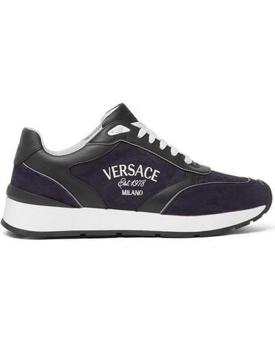 Versace Milano Lace-up Sneakers - Blue