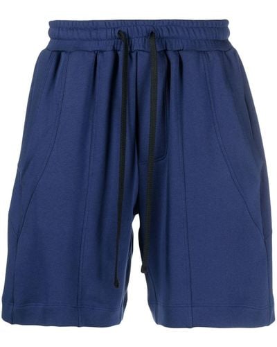Styland X Notrainproof Drawstring Organic Cotton Shorts - Blue
