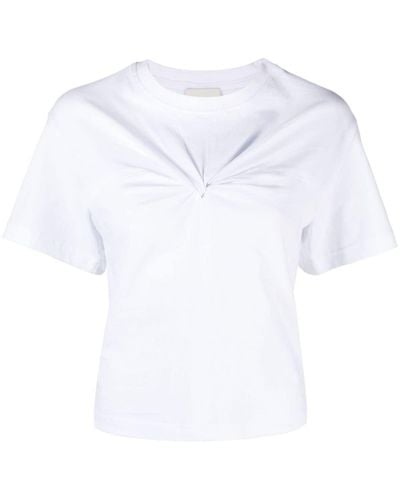 Isabel Marant T-shirt Zuria à détail noué - Blanc
