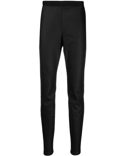 Eileen Fisher High-rise Slim Fit Pants - Black