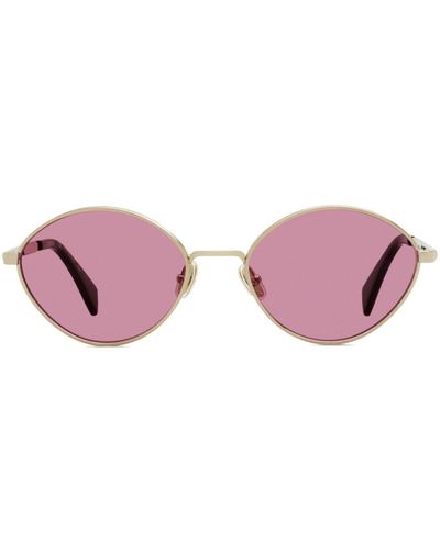 Lanvin Gafas de sol con montura oval - Rosa