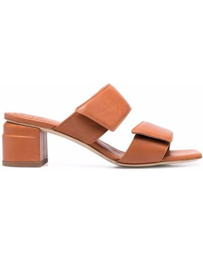 Officine Creative Elsie Leather Mules - Brown