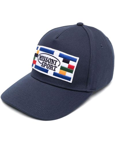 Missoni Logo-patch Cap - Blue