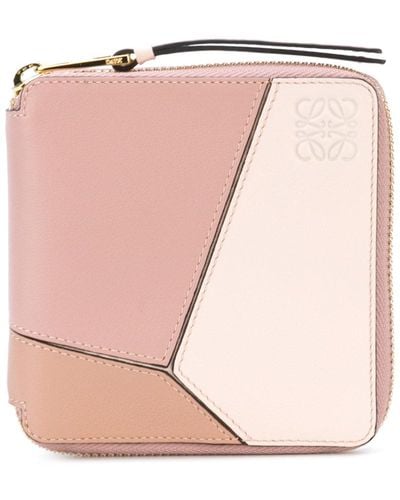 Loewe Small Puzzle Wallet - Pink