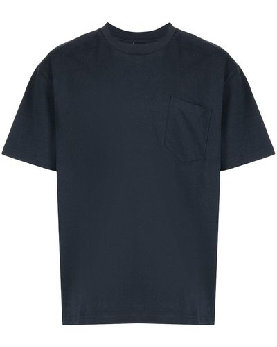 Suicoke T-shirt Met Borstzak - Blauw
