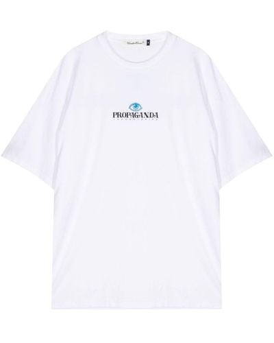 Undercover T-Shirt mit Logo-Print - Weiß