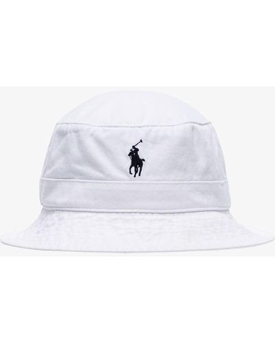 Polo Ralph Lauren 'Loft' Fischerhut mit Logo - Weiß