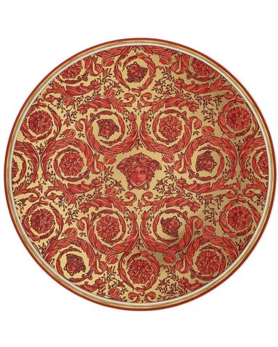 Versace Piatto di Natale Medusa Garland - Rosso