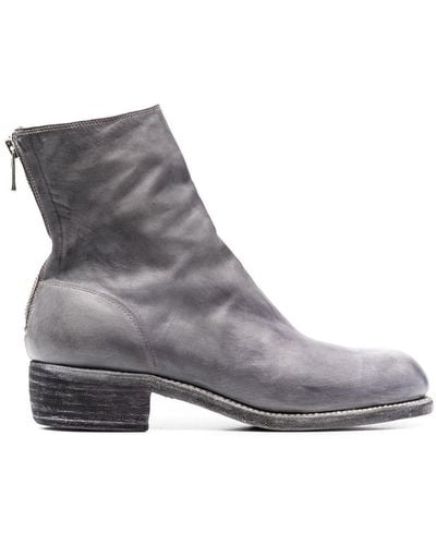 Guidi Leather Ankle Boots - Grey