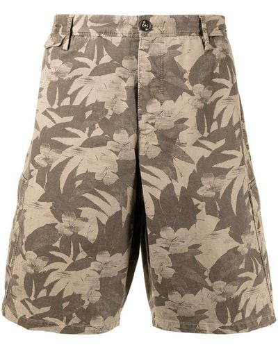 PT01 Leaf-print Bermuda Shorts - Multicolor