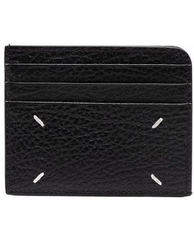 Maison Margiela Four-stitch Leather Card Holder - Black