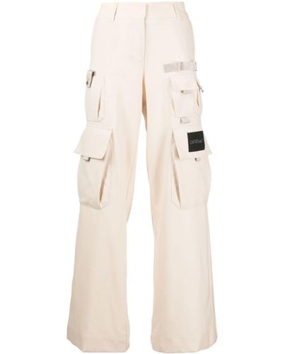 Off-White c/o Virgil Abloh Toybox Wide-leg Cargo Pants - Natural