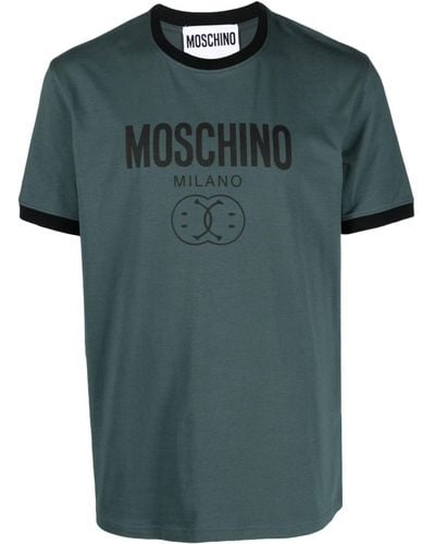 Moschino Logo-print Cotton T-shirt - Green