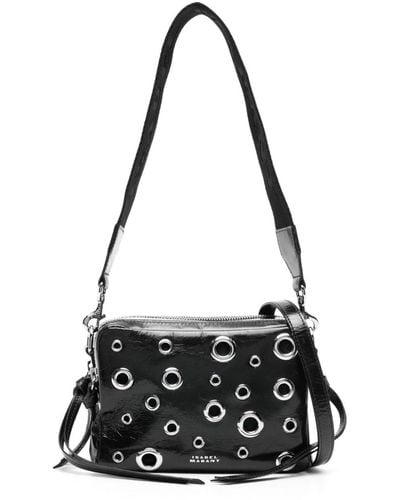Isabel Marant Wardy Leather Crossbody Bag - Black