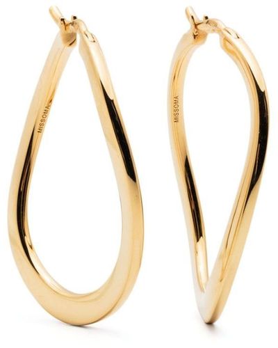 Missoma Waved Hoop Earrings - Metallic