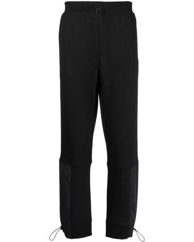 HUGO Pantalones joggers con logo y cierre de trenca - Negro