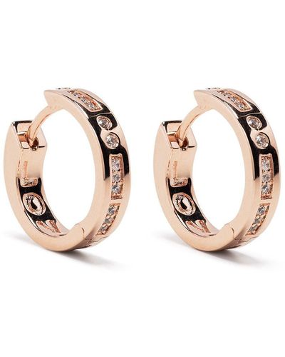 Apm Monaco Morse Code Hoop Earrings - Metallic