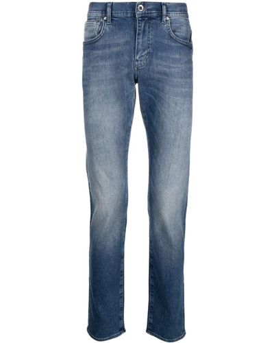 Armani Exchange Mid-rise Slim-fit Jeans - Blue