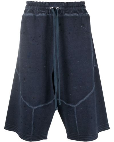 A_COLD_WALL* Studio Faded Cotton Shorts - Blue