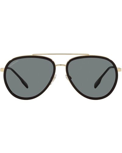 Burberry Oliver Pilot Sunglasses - Gray