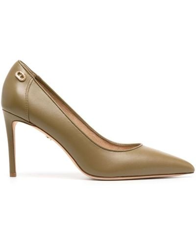Dee Ocleppo Santorini 85mm Leather Court Shoes - Metallic