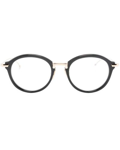 Thom Browne Gafas con montura pantos - Negro