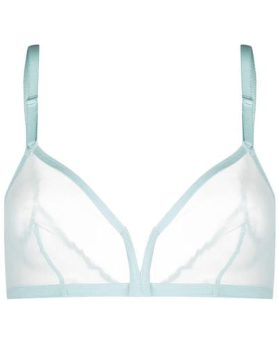 Eres Providence Mesh Triangle-cup Bra - Blue