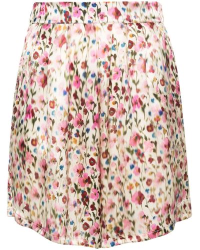 Societe Anonyme 50/50 Floral-print Shorts - Pink