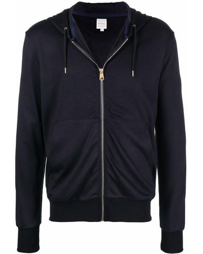 Paul Smith Fijngebreide Hoodie - Blauw