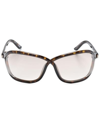 Tom Ford Bettina Butterfly-frame Sunglasses - Natural