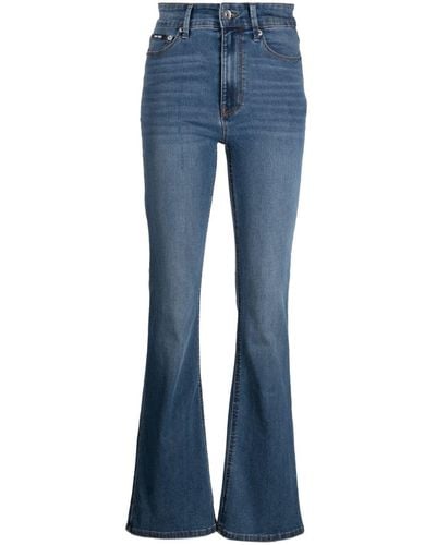 DKNY Jeans svasati a vita alta - Blu