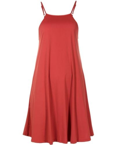 Lygia & Nanny Isis Square-neck Dress - Red