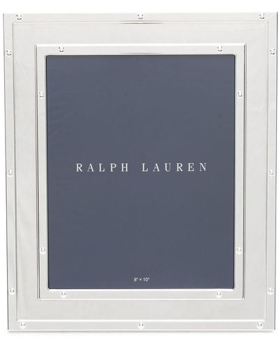 Ralph Lauren Home Cornice per foto Bleeker color argento (8cm x 10cm) - Blu