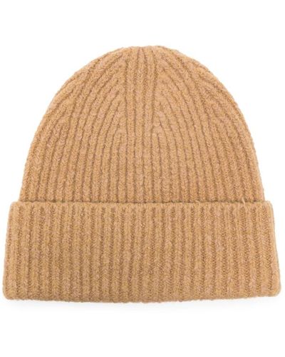 Acne Studios Gerippte Beanie - Natur