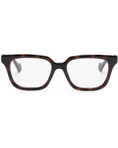 Gucci GG1536O スクエア眼鏡フレーム - ブラウン