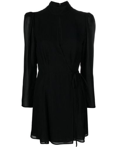 Reformation Uitgesneden Mini-jurk - Zwart