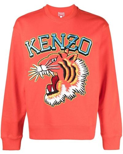 KENZO Sweatshirt mit Varsity Jungle-Stickerei - Pink